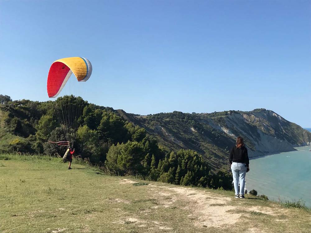Parapendio sul Conero